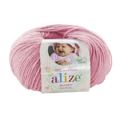 Пряжа Alize Baby Wool 194 Рожевий