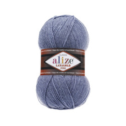 Пряжа Alize Lanagold Fine 203 Джинсовий меланж