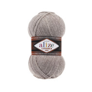 Пряжа Alize Lanagold Fine 207 Світло-коричневий меланж