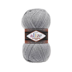 Пряжа Alize Lanagold Fine 21 Сірий меланж