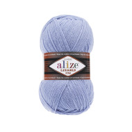 Пряжа Alize Lanagold Fine 40 Блакитний