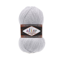 Пряжа Alize Lanagold Fine 684 Попелястий меланж