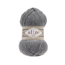 Пряжа Alize Lanagold Plus 21 Сірий меланж