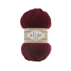 Пряжа Alize Lanagold Plus 57 Бордо