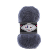 Пряжа Alize Mohair Classic 411 Джинсовий меланж