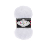 Пряжа Alize Mohair Classic 55 Білий