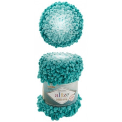 Пряжа Alize Puffy Fine Ombre Batik 7246
