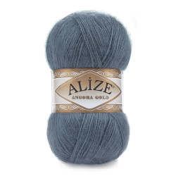 Пряжа Alize Angora Gold 381 Індиго
