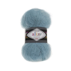 Пряжа Alize Mohair Classic 164 Лазуровий